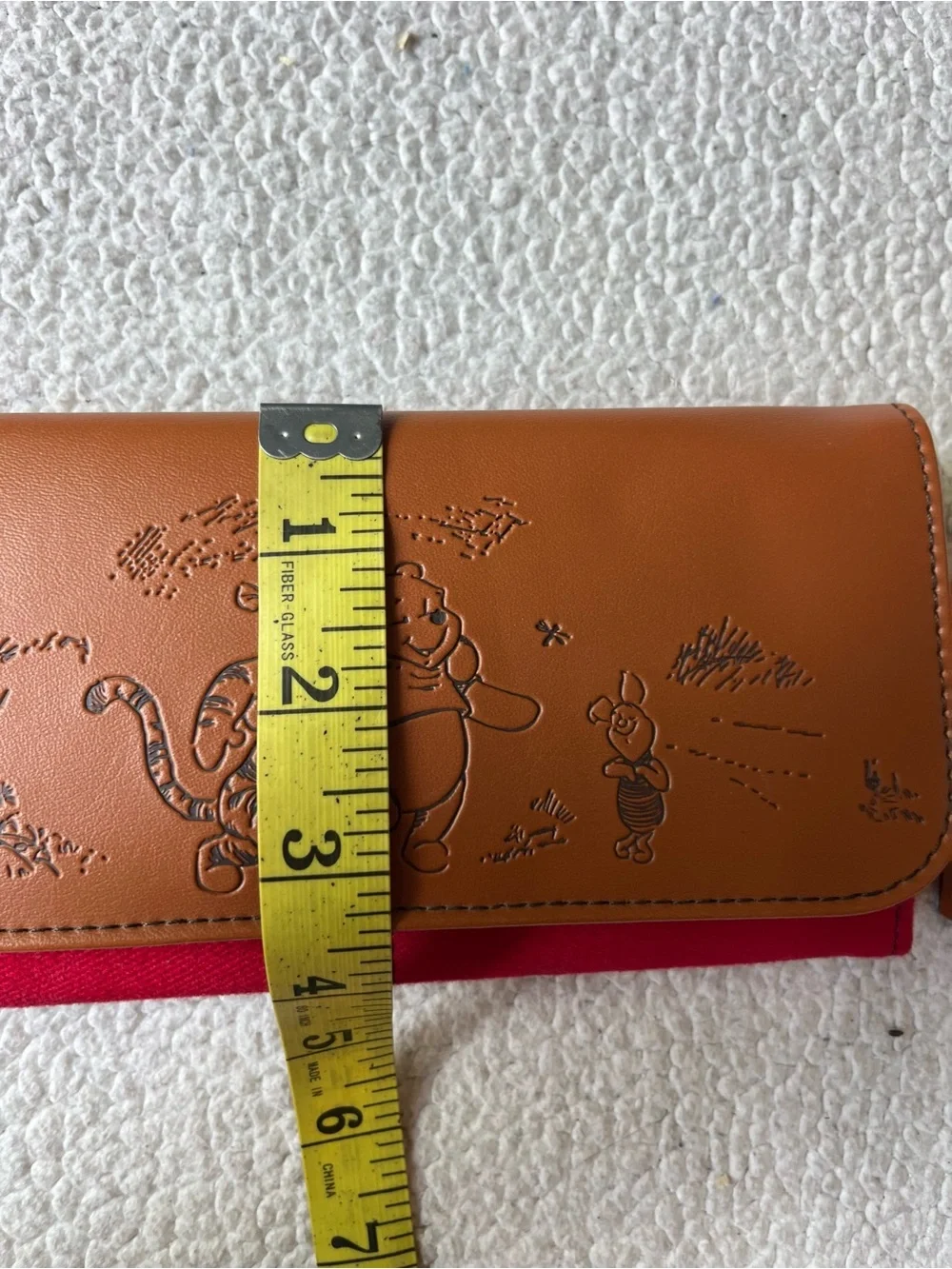 NWT DISNEY WINNIE THE POOH RED & BROWN WALLET